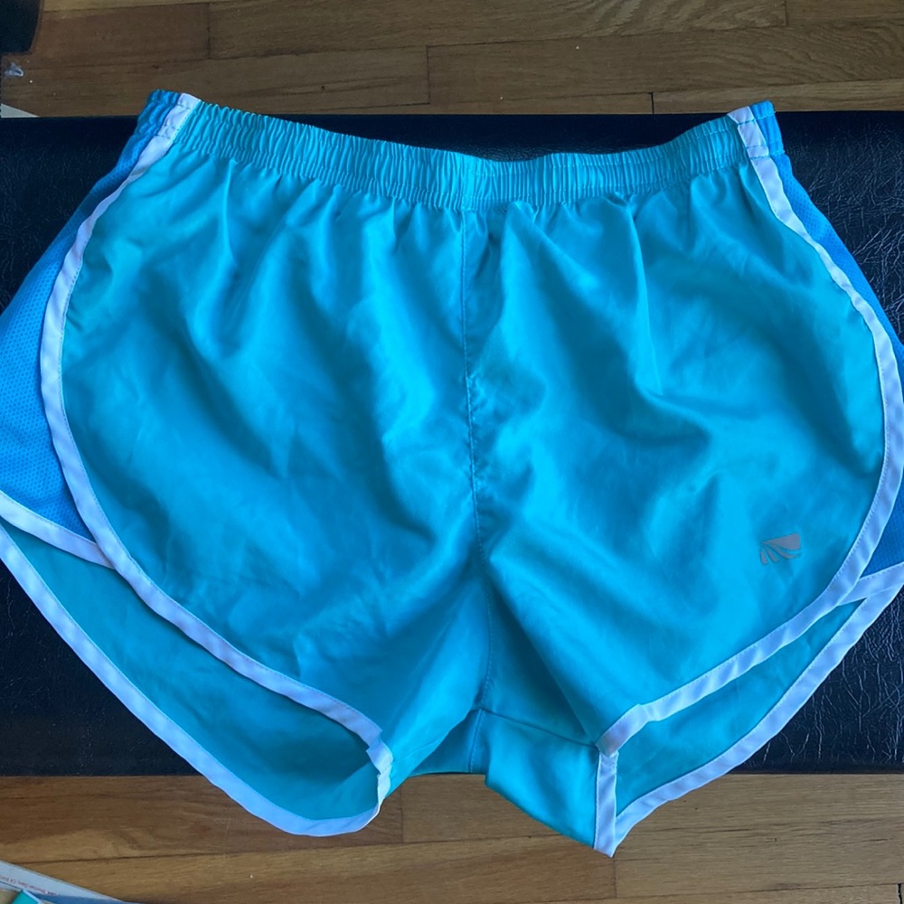 Marika teal running shorts, size medium